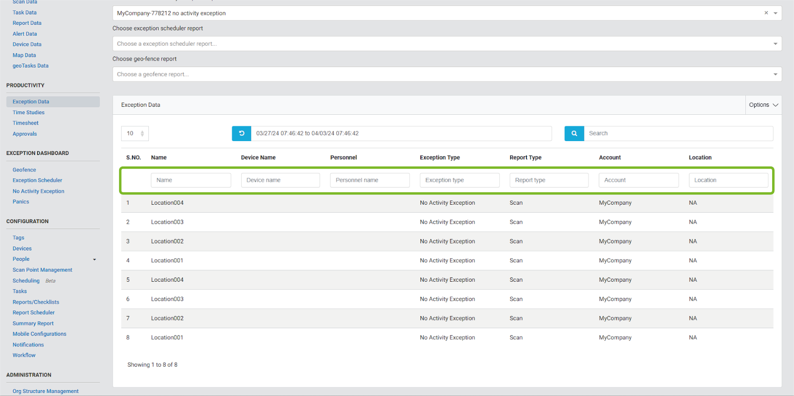 How to Filter and Export Exception Data – mobohubb